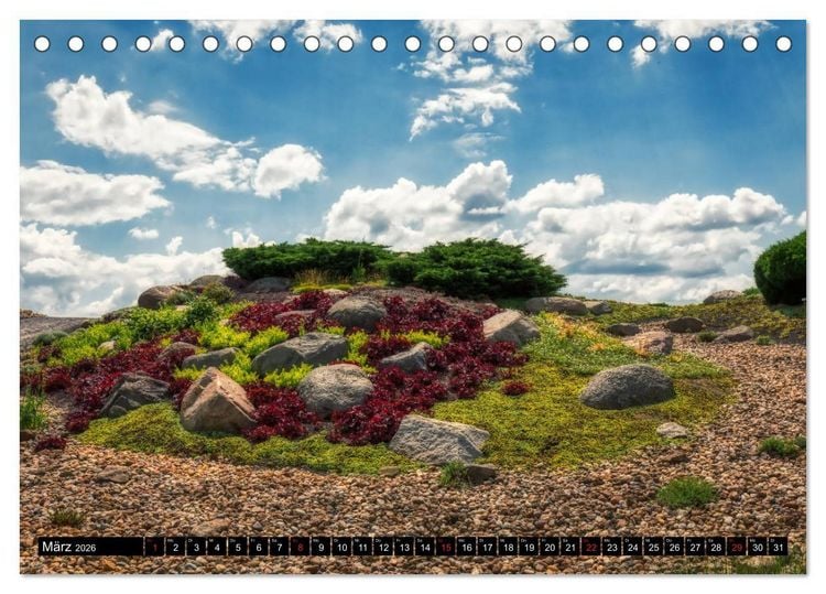 Produktbild: Der Findlingspark in der Lausitz (Tischkalender 2026 DIN A5 quer), CALVENDO Monatskalender
