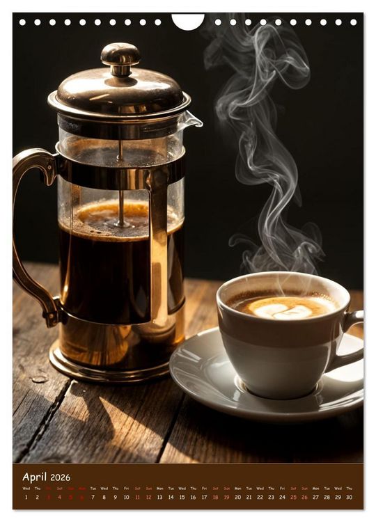 Produktbild: The Soul of Coffee - A Daily Ritual (Wall Calendar 2026 DIN A4 portrait), CALVENDO 12 Month Wall Calendar