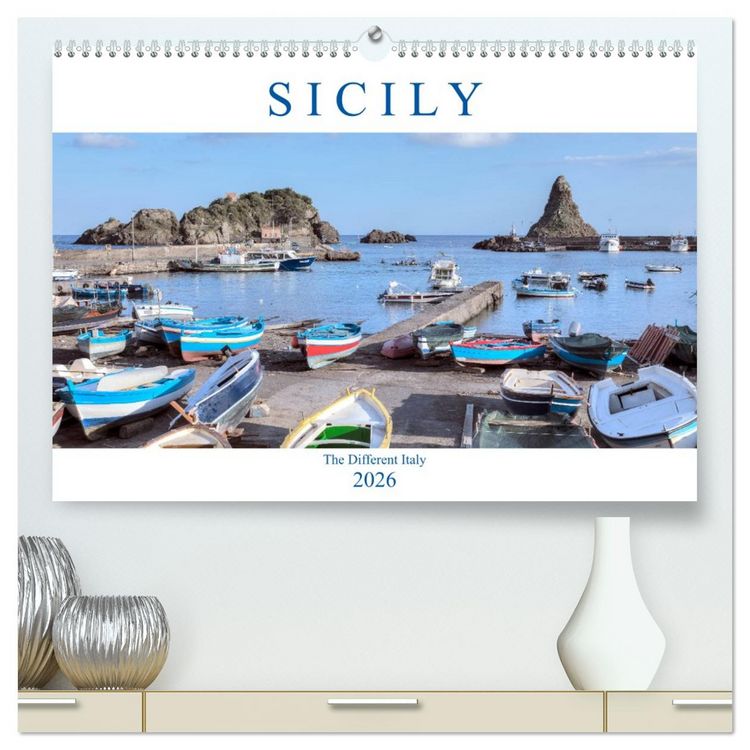 Produktbild: Sicily The Different Italy (High Quality Premium Wall Calendar 2026 DIN A2 landscape),CALVENDO 12 Month Wall Calendar