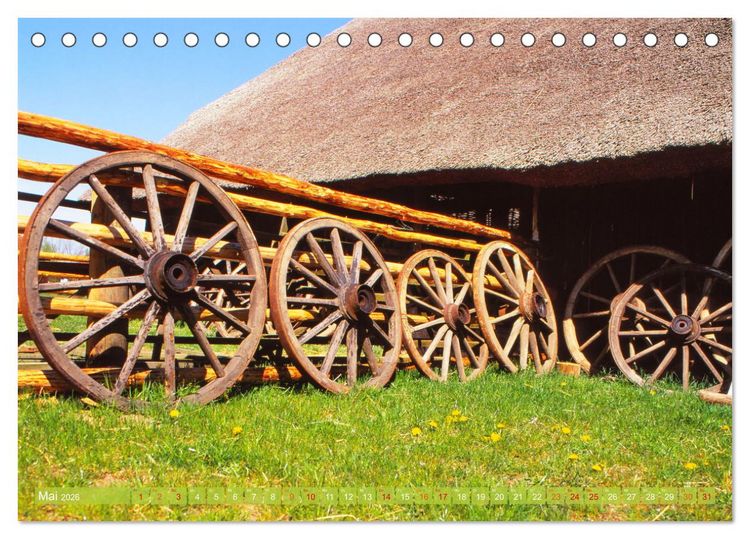 Produktbild: Landwirtschaft Natur pur Mecklenburg-Vorpommern (Tischkalender 2026 DIN A5 quer), CALVENDO Monatskalender