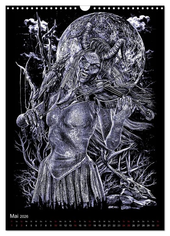 Produktbild: BLOODBOY/FEAR ILLUSTRATION (Wandkalender 2026 DIN A3 hoch), CALVENDO Monatskalender