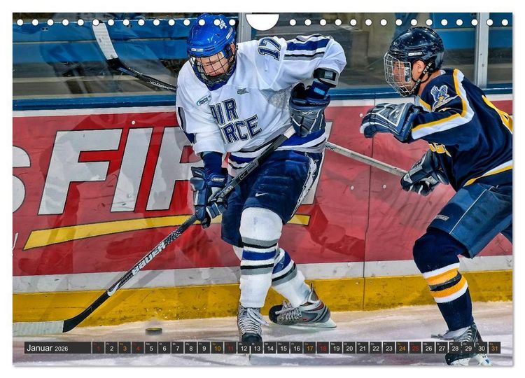 Produktbild: Eishockey - Fairplay und Schl&auml;gerei (Wandkalender 2026 DIN A4 quer), CALVENDO Monatskalender