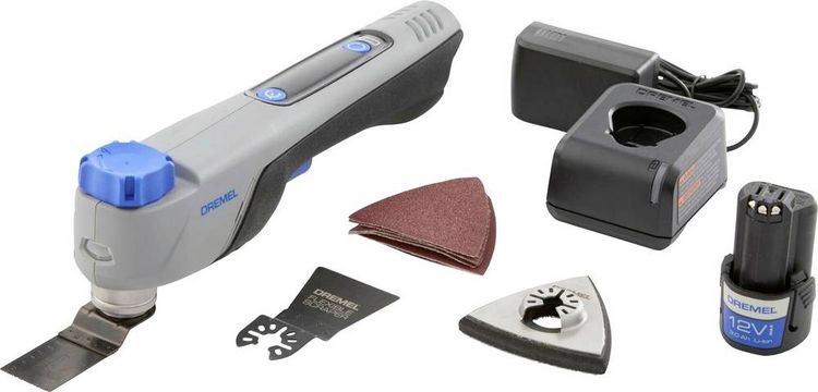 Produktbild: Dremel MM12V-S1 F013CM12JA Akku-Multifunktionswerkzeug inkl. Akku, b&uuml;rstenlos