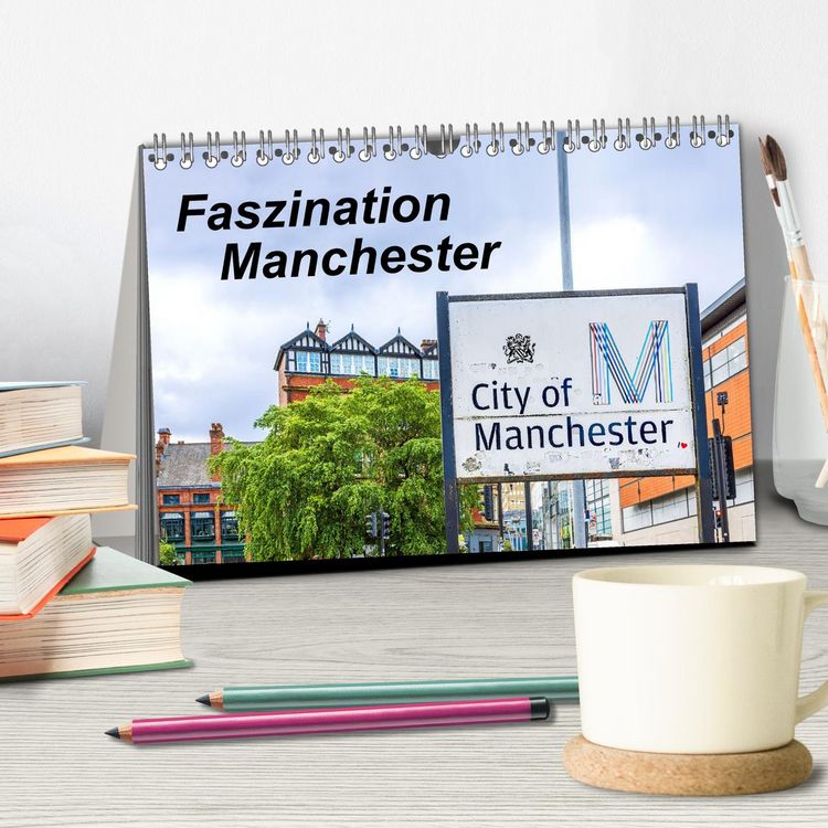 Produktbild: Faszination Manchester (Tischkalender 2026 DIN A5 quer), CALVENDO Monatskalender