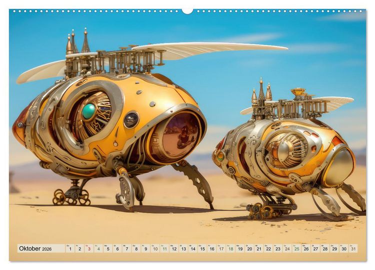 Produktbild: Luftschiff-Fantasie (Wandkalender 2026 DIN A2 quer), CALVENDO Monatskalender