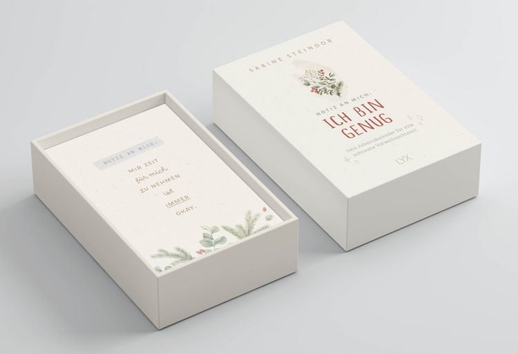 Produktbild: Notiz an mich: Ich bin genug &ndash; Dein Adventskalender f&uuml;r eine achtsame Vorweihnachtszeit