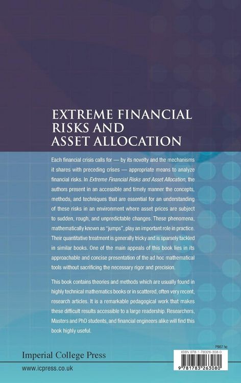 Produktbild: Extreme Financial Risks and Asset Allocation
