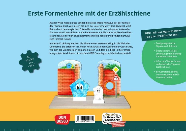 Produktbild: Die kleine Wolke und die Grundformen. Erz&auml;hlschienen-Figurenset