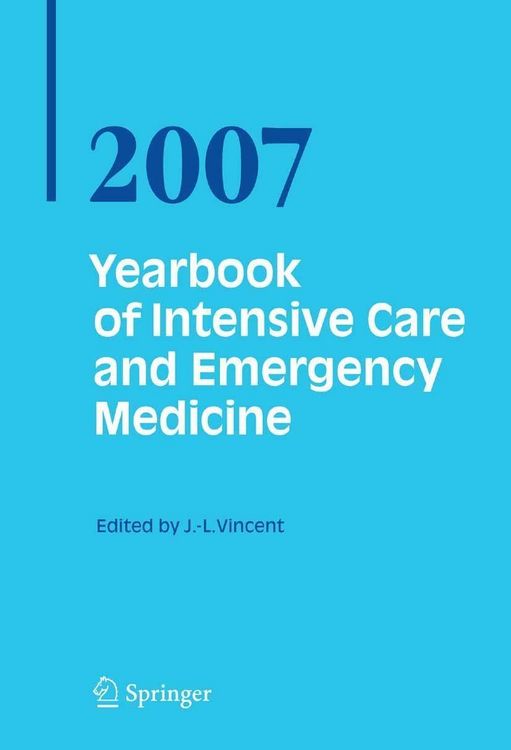 Produktbild: Yearbook of Intensive Care and Emergency Medicine 2007