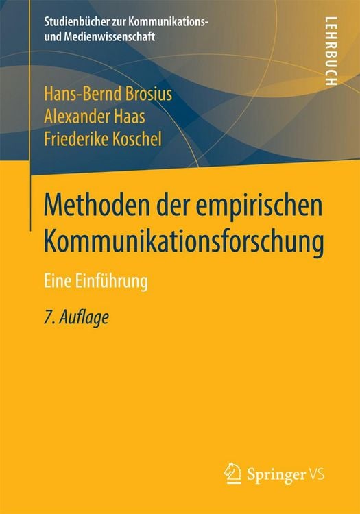 Produktbild: Methoden der empirischen Kommunikationsforschung