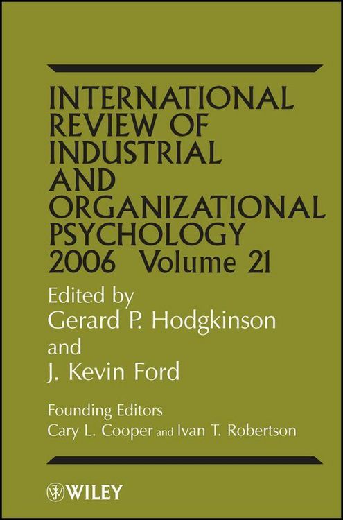Produktbild: International Review of Industrial and Organizational Psychology 2006, Volume 21