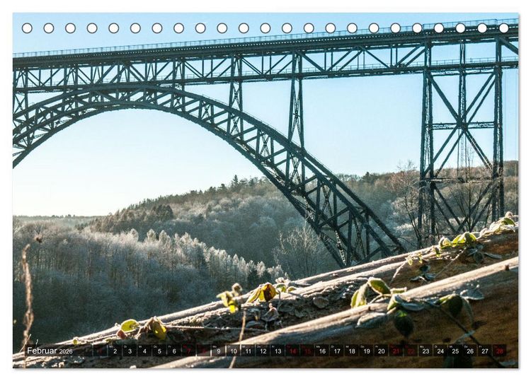 Produktbild: M&uuml;ngstener Br&uuml;cke - Stahlkonstruktion der Superlative (Tischkalender 2026 DIN A5 quer), CALVENDO Monatskalender