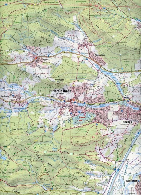 Produktbild: ATK25-F09 Erlangen (Amtliche Topographische Karte 1:25000)