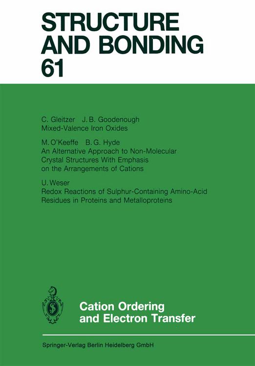 Produktbild: Cation Ordering and Electron Transfer