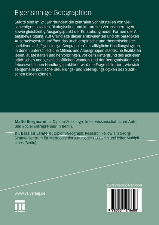Produktbild: Eigensinnige Geographien
