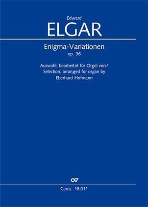 Produktbild: Enigma-Variationen op. 36. Auswahl, bearbeitet f&uuml;r Orgel von Eberhard Hofmann, Partitur