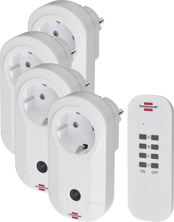 Produktbild: Brennenstuhl Comfort-Line 1507050 Funk Steckdosen-Set Innenbereich 1000W