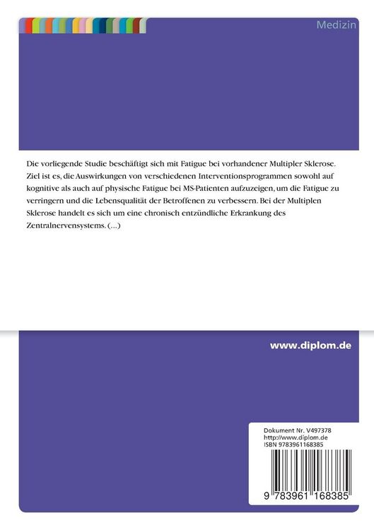 Produktbild: Fatigue bei diagnostizierter Multipler Sklerose