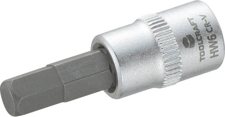 Produktbild: TOOLCRAFT 816071 Innen-Sechskant Steckschl&uuml;ssel-Bit-Einsatz 6mm 1/4\" (6.3 mm)