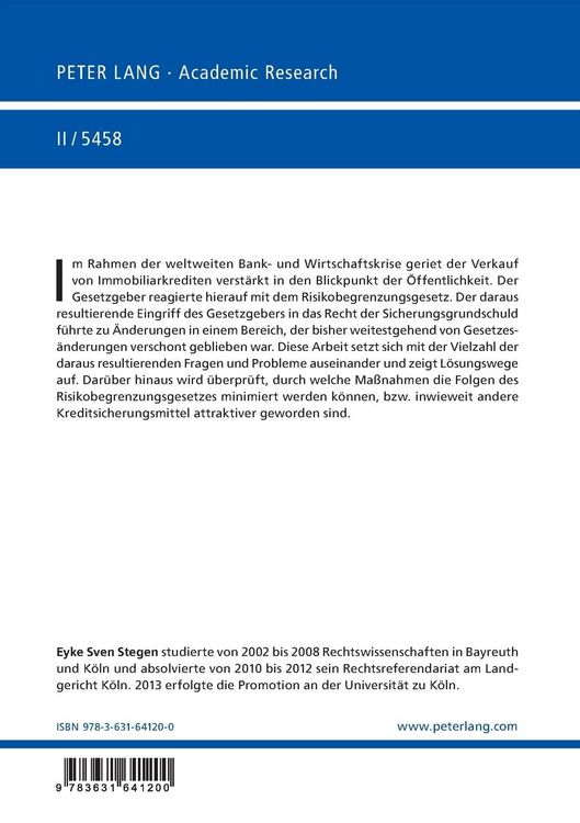 Produktbild: Die Sicherungsgrundschuld nach dem Risikobegrenzungsgesetz