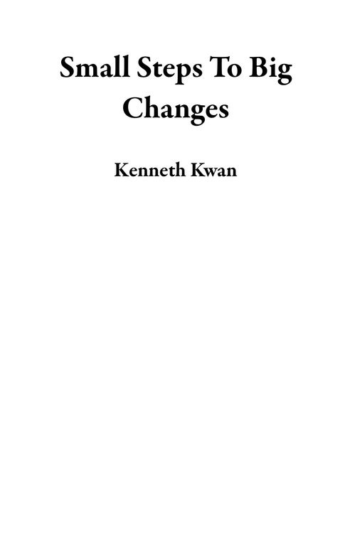 Produktbild: Small Steps To Big Changes
