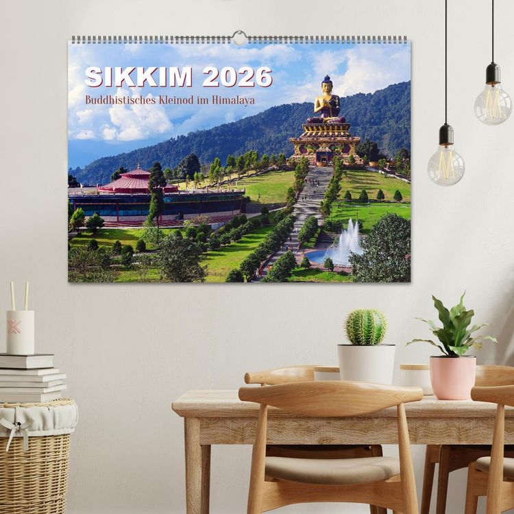 Produktbild: Sikkim &ndash; Buddhistisches Kleinod im Himalaya (Wandkalender 2026 DIN A2 quer), CALVENDO Monatskalender