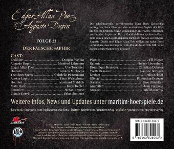 Produktbild: Der falsche Saphir,1 Audio-CD