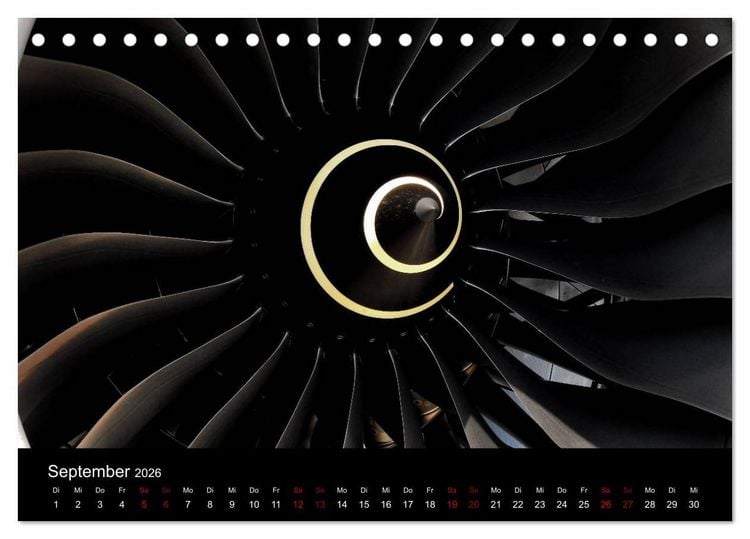Produktbild: Airbus A350 Hautnah (Tischkalender 2026 DIN A5 quer), CALVENDO Monatskalender