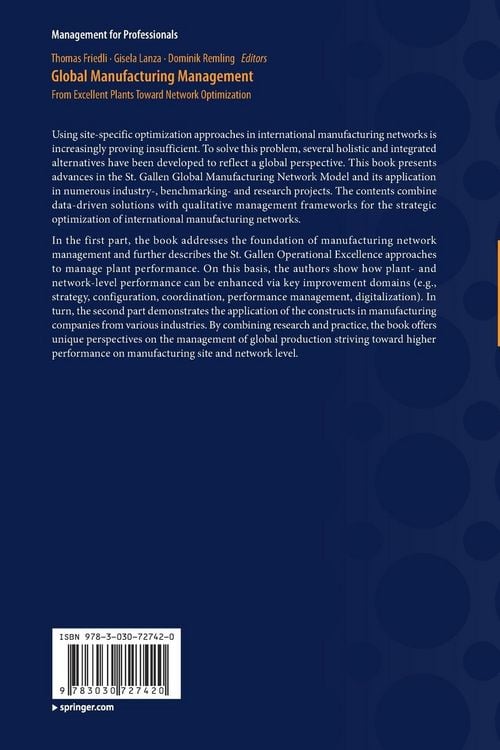 Produktbild: Global Manufacturing Management