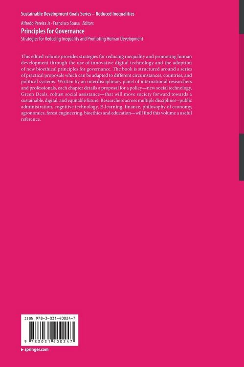 Produktbild: Principles for Governance
