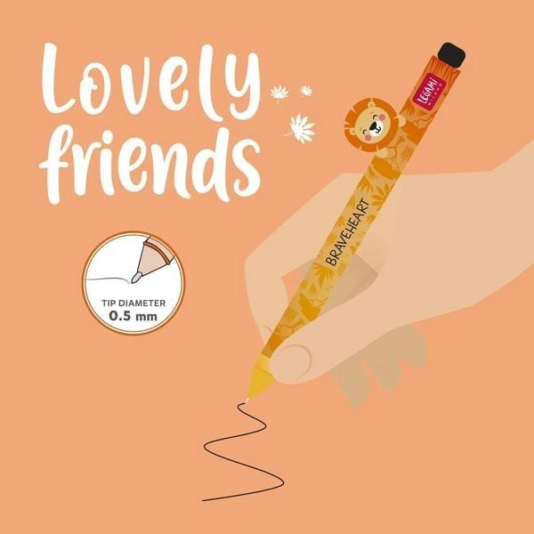 Produktbild: Legami Gelstift mit Tierdeko - Lovely Friends - Löwe