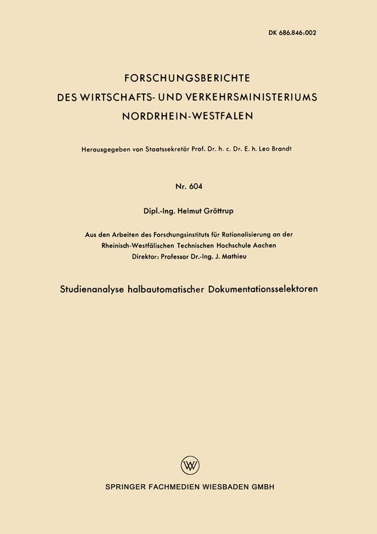 Produktbild: Studienanalyse halbautomatischer Dokumentationsselektoren