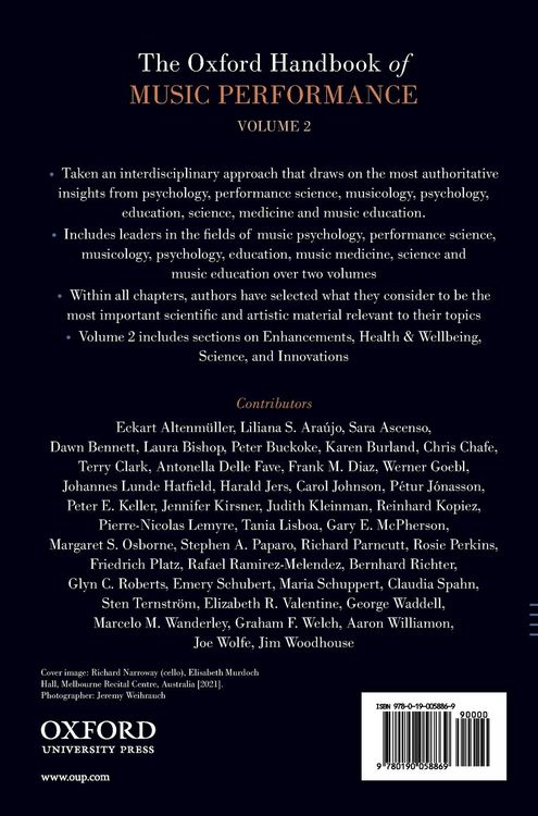Produktbild: Oxford Handbook of Music Performance, Volume 2