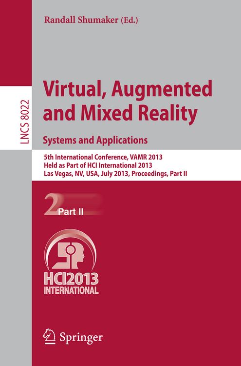 Produktbild: Virtual, Augmented and Mixed Reality: Systems and Applications