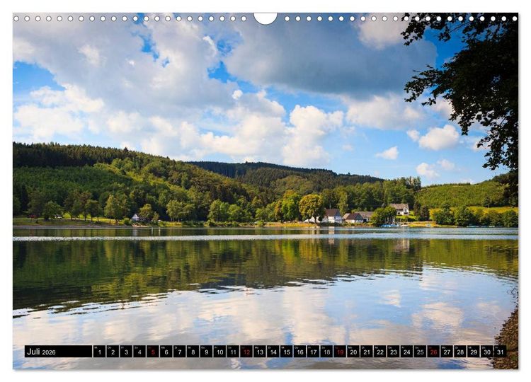 Produktbild: Biggesee und Listertalsperre (Wandkalender 2026 DIN A3 quer), CALVENDO Monatskalender