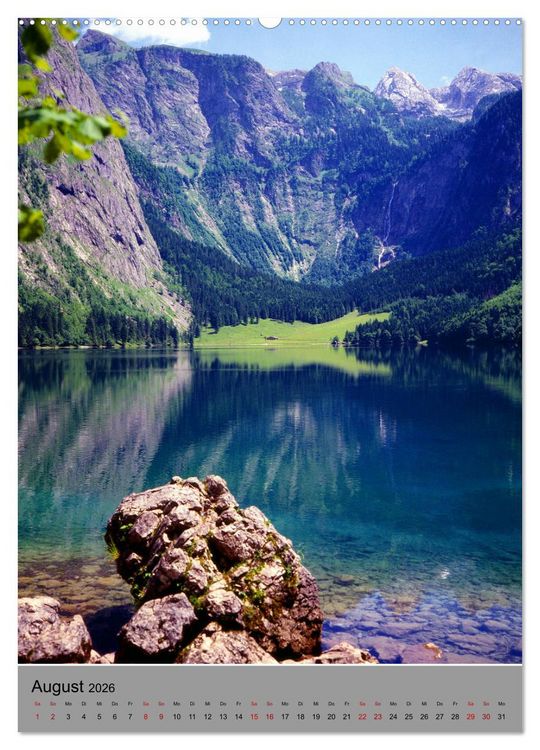 Produktbild: Wundersch&ouml;nes Berchtesgadener Land (Wandkalender 2026 DIN A2 hoch), CALVENDO Monatskalender