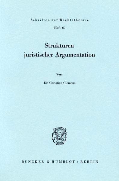 Produktbild: Strukturen juristischer Argumentation.