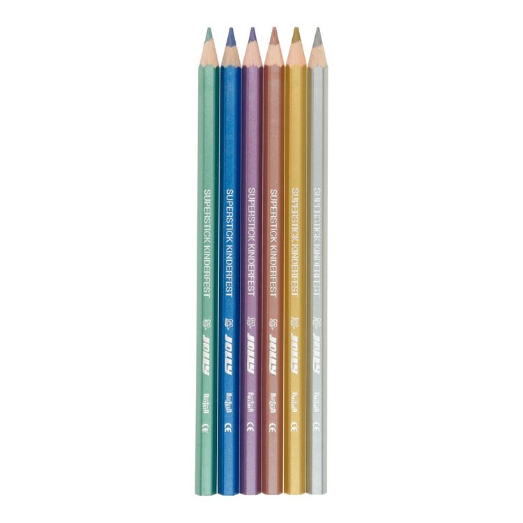 Produktbild: JOLLY Buntstifte Supersticks kinderfest Metallic, 6er Set