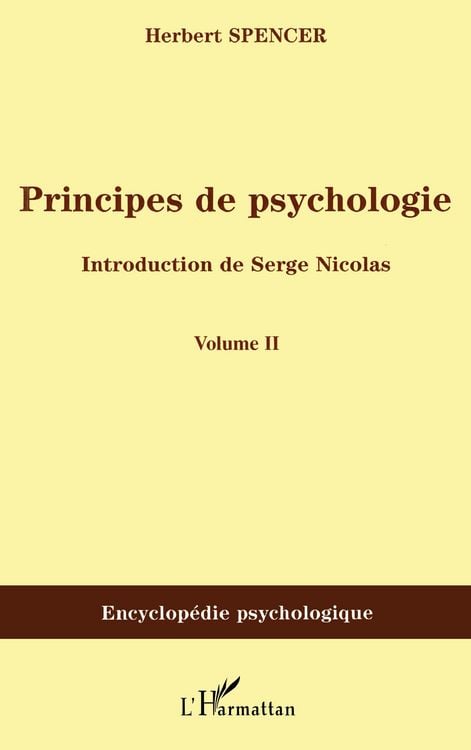 Produktbild: Principes de psychologie (volume 2)