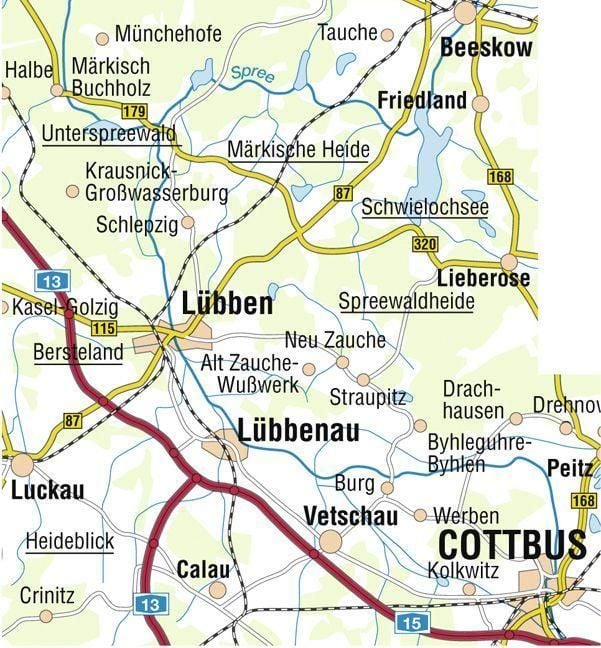 Produktbild: Biosph&auml;renreservat Spreewald 1 : 50 000