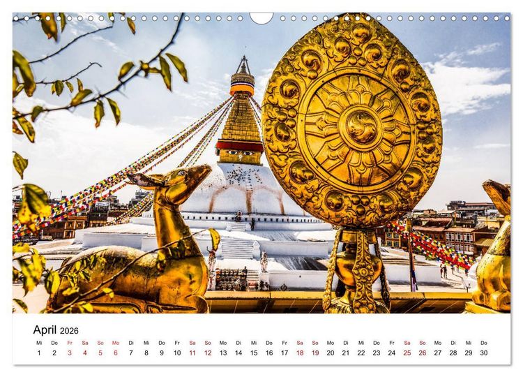 Produktbild: Impressionen aus Kathmandu (Wandkalender 2026 DIN A3 quer), CALVENDO Monatskalender
