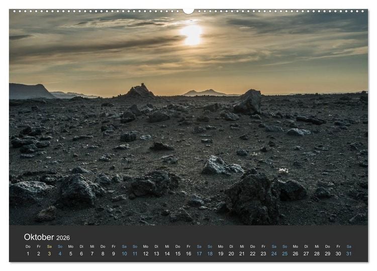 Produktbild: Island (Wandkalender 2026 DIN A2 quer), CALVENDO Monatskalender