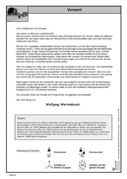 Produktbild: Lernwerkstatt Landwirtschaft fr&uuml;her und heute