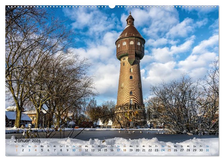 Produktbild: Westk&uuml;ste - Zwischen St. Peter Ording, B&uuml;sum und Elbe (Wandkalender 2026 DIN A2 quer), CALVENDO Monatskalender