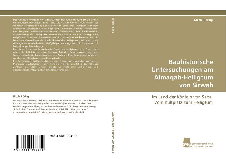 Produktbild: Bauhistorische Untersuchungen am Almaqah-Heiligtum von Sirwah