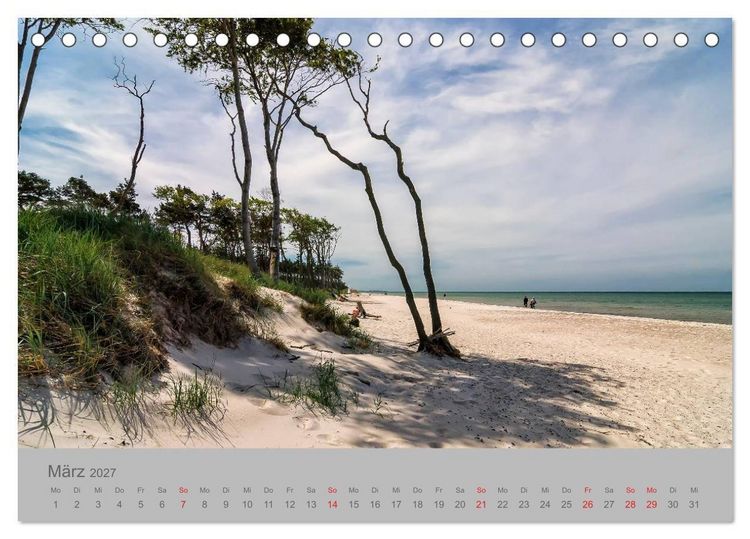Produktbild: Ostsee, Fischland-Dar&szlig; (Tischkalender 2027 DIN A5 quer), CALVENDO Monatskalender
