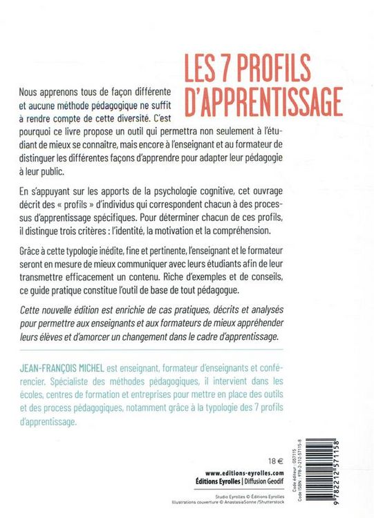 Produktbild: Sept profils d'apprentissage