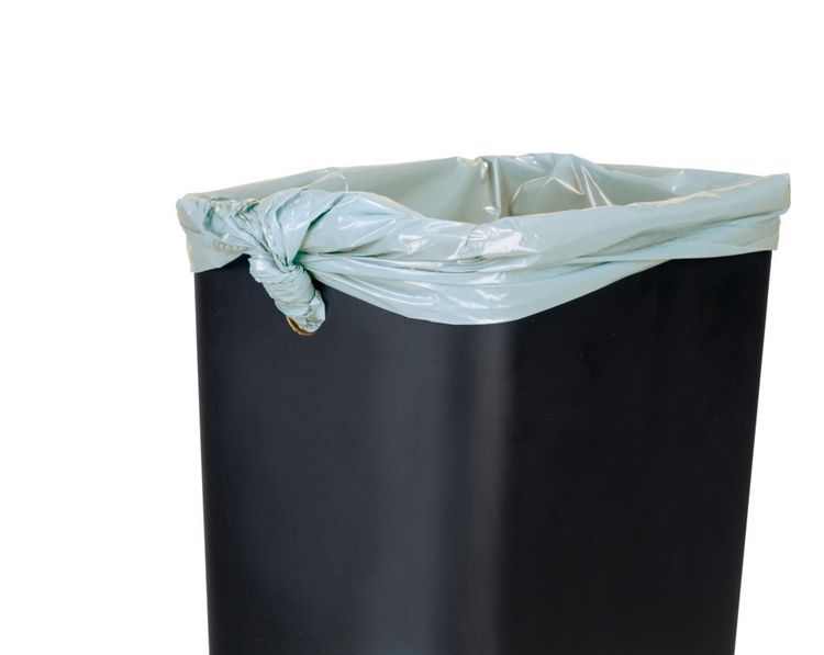 Produktbild: Treteimer Mod. Design 12 L, Easy-Close, Schwarz, mit herausnehmbarem Einsatz