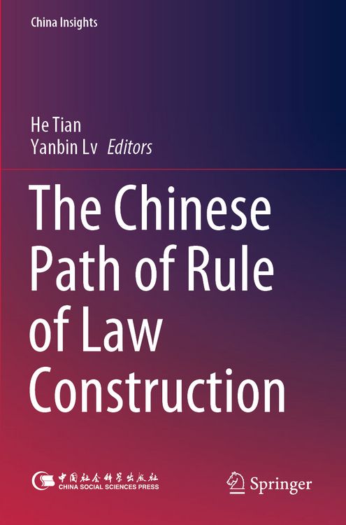 Produktbild: The Chinese Path of Rule of Law Construction