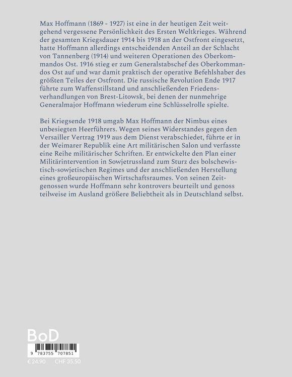 Produktbild: General Max Hoffmann